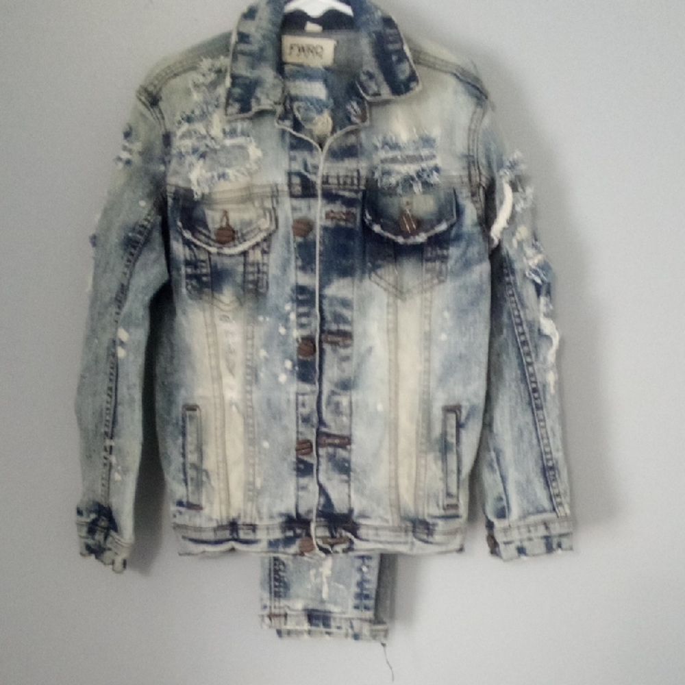 Distressed Denim Jacket